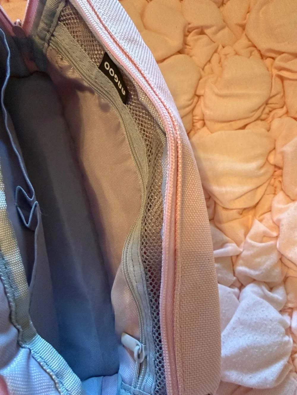 Special Pink Canvas Pencil Case - Soft Pastel Pink Organizer